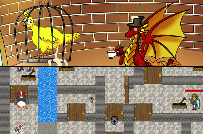 Image from story and screenshot from Larry the Unsanitary canary