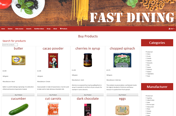Fastdining webshop image